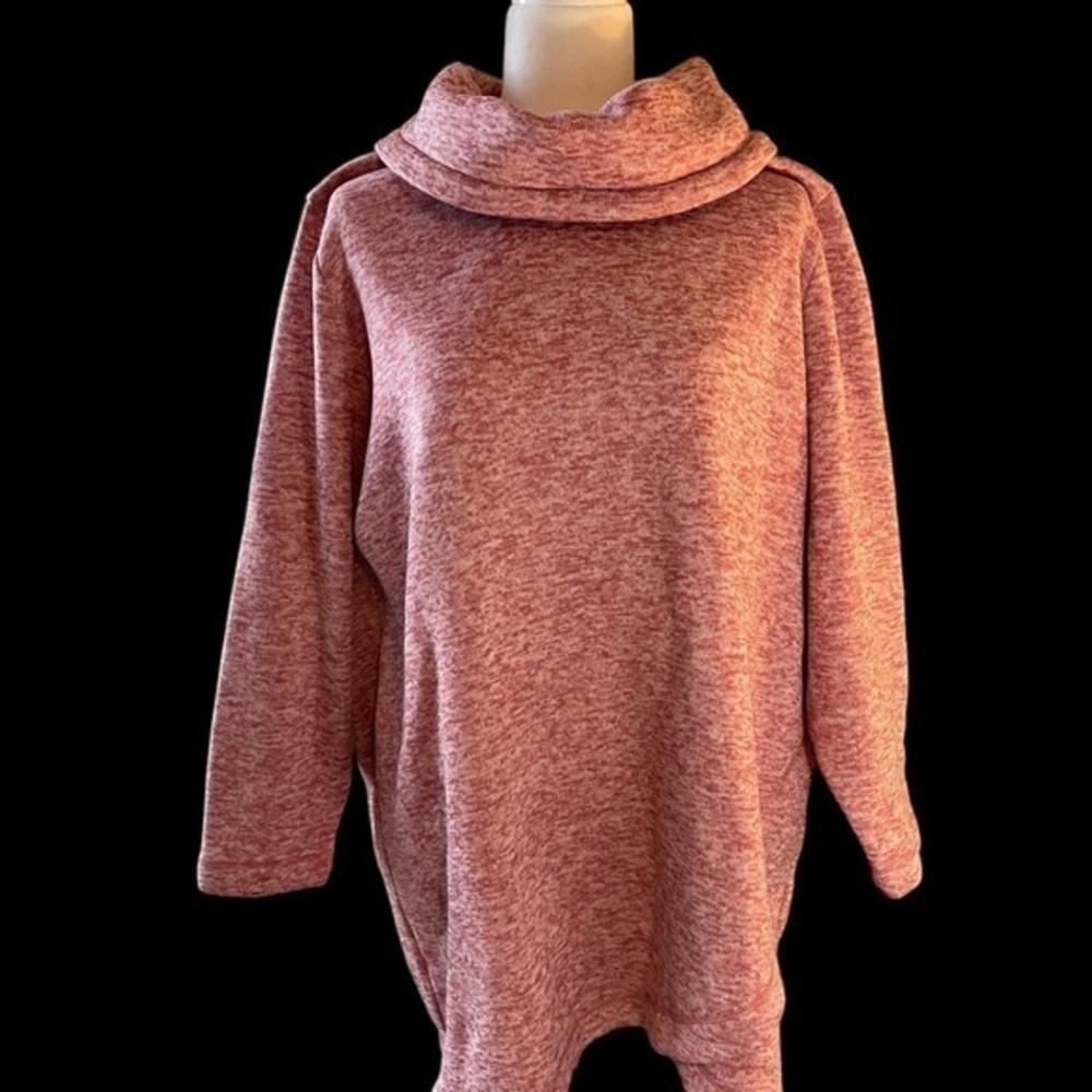 Lands’ End womens sweater fleece cowl neck | Size 3X (24W-26W) Like New